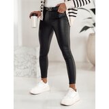 DStreet Spodnie damskie FEMINERO woskowane czarne | Shoptok.si