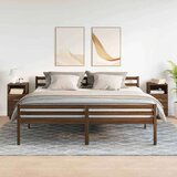 vidaXL Noćni ormarići 2 kom s 2 ladice smeđi hrast 36x36x68 cm | shoptok.hr