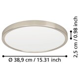 Eglo 901318 - led stropno svetilo fueva LED/17W/230V 2700/4000/6500K prečnik 38,9 cm hrom | Eponuda.com