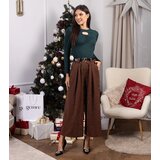 Gemre Green blouse with decorative front Jenela | Shoptok.si