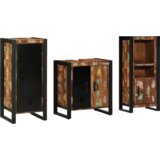 vidaXL Komplet pohištva za kopalnico 3 pcs Trden recikliran les | Shoptok.si