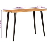  Blagovaonski stolovi Smeđa i crna 110 x 55 x 75 cm | shoptok.hr