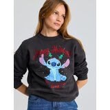 Sinsay Crewneck majica s božićnim printom Stitch | shoptok.hr