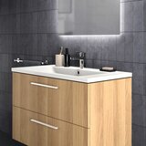 Ideal Standard stenska omarica za pod umivalnik v hrastovem dekorju v naravni barvi 100x63 cm i.life b | Shoptok.si