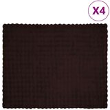  Lažni zec deka 4 pcs Kamel 130 x 150 cm Poliester Cijene