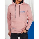 DStreet Bluza męska z kapturem różowa Cene