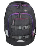 Spirit urban crna-ljubičasta ergonomska školska torba, ruksak | shoptok.hr