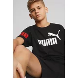 Puma Dječja pamučna majica kratkih rukava POWER Tee B boja: crna, s tiskom