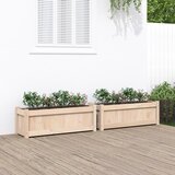 Maison Chic Vrtno cvetlično korito - Cvetlični Lonec 2 kosa trdna borovina, (21789295) | Shoptok.si