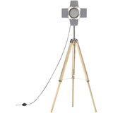  Trinožna stoječa svetilka trden mangov les 140 cm, (20707580) | Shoptok.si