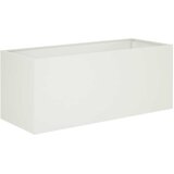  Vrtna saksija 2 kom. Bijela 80 x 40 x 40 cm Čelična vrata | shoptok.hr