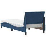  Krevet s madracem plavi 90 x 190 cm od tkanine - Plava 90 x 190 cm | shoptok.hr