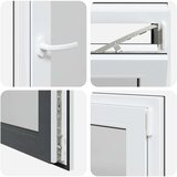  Okno za klet RISOR 50 x 75 cm PVC in steklo Antracit, (5000215117) | Shoptok.si