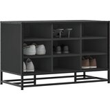  Klupa za cipele crna 84x40x53,5 cm Konstruirano drvo i metal | shoptok.hr