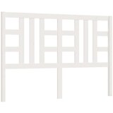  Uzglavlje za krevet bijelo 126 x 4 x 100 cm od masivne borovine | shoptok.hr