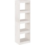 Furnova Knjižna omara za razdelitev prostora bela 40x30x135,5 cm, (21932411) | Shoptok.si