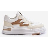 Boto Women's Platform Sneakers in Beige Synthetic Leather Lynnette | Shoptok.si