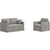 SOFA 2 pcs Svijetlo siva | shoptok.hr