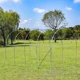  Vrtni tunelski staklenik 4 × 2 × 2 m, 8 m², metalna konstrukcija, UV folija, 2 ulaza | shoptok.hr