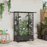  Povišeni krevet s mrežom i krovom Smeđa 122,5 x 40 x 127 cm PP | Eponuda.com