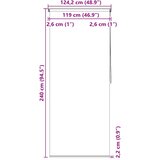  Roleta za tuš 120 x 240 cm s uzorkom morskih zvijezda | shoptok.hr