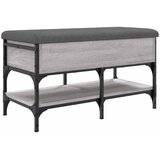  Klupa za cipele siva boja hrasta 82x42x45 cm konstruirano drvo | Eponuda.ba