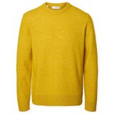 Selected Puloverji Noos Rai Knit - Gold Flake Rumena Cene