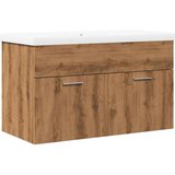 vidaXL Kopalniška garnitura 2-delna artisan hrast inženirski les | Shoptok.si