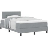 vidaXL Uzglavlje s madracem svijetlo sivo 120x200 cm tkanina | shoptok.hr