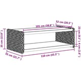  Bocni stol Prirodna 44.5 x 45 x 45 cm Čvrsto mahagonijsko drvo | shoptok.hr