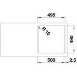 Blanco NAYA 5 nežno bela 515x510/200 mm | ePonuda.com