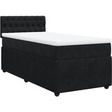 Maison Chic Box spring postelja - Vzmetna postelja z vzmetnico črna 80x200 cm žamet SL5620, (21888096) | Shoptok.si