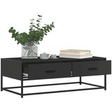 vidaXL Klubska mizica črna 100x50x35 cm inženirski les in kovina | Shoptok.si