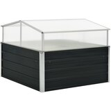 vidaXL Rastlinjak pocinkano jeklo 100x100x77 cm antraciten Cene