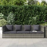  Vrtni ležaj sivi 200 x x 60 cm od poliratana | shoptok.hr