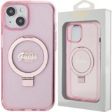 Guess OVITEK RING STAND SCRIPT GLITTER MAGSAFE ZA IPHONE 15 PLUS / 14 PLUS - ROZA, (21833295) | Shoptok.si