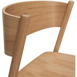 Hübsch Barski stol v hrastovem dekorju v naravni barvi (višina sedeža 75 cm) Oblique – | Shoptok.si