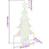 vidaXL Božična dekoracija večbarvno 180 cm | Shoptok.si