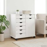  Mobilni ormar Bijelo 63,5 x 39 x 65,5 cm Čvrsto borovo drvo | shoptok.hr