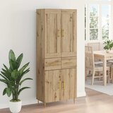  Highboard Umjetnički hrast 69,5 x 34 x 180 cm Konstruirano drvo | shoptok.hr