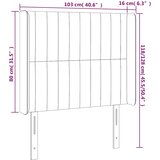  Uzglavlje s ušima tamnozeleno 103x16x118/128 cm baršunasto | Eponuda.ba