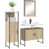  Set namještaja za kupaonicu 3 kom. Smeđa 33 x 33 x 120,5 cm | shoptok.hr