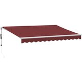 vidaXL Tenda na automatsko uvlačenje bordo 350x250 cm | shoptok.hr