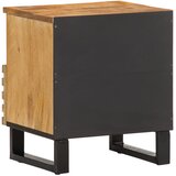  Noćni ormarići 2 kom 40x34x46 cm od masivnog grubog drva manga | shoptok.hr