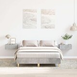 vidaXL Krevetni Okvir Betonska Siva Drvo, Finiš poput Betona 120 x 190 cm | shoptok.hr