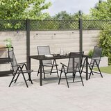 vidaXL 5-dijelni set blagovaonice Antracit čelik | shoptok.hr