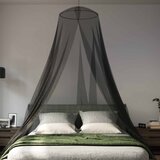  Mreža za komarce za krevet 156 mesh Crna ⌀56 x 220 cm Poliester | shoptok.hr