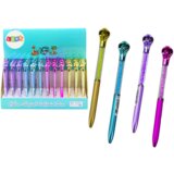 COBRA Ballpoint Pen Diamonds Blue Refill 0.7mm Mix | shoptok.hr