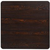  Kvadratni stol za bistro od MDF-a i čelika 80x80x75 cm tamni pepeljasti | shoptok.hr