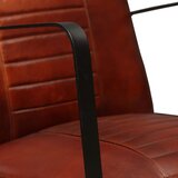 Lounge stolica od prave kože smeđa | shoptok.hr